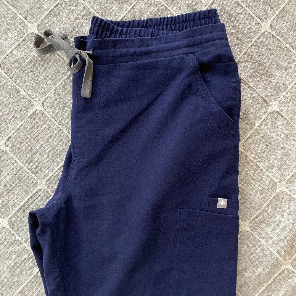 Womens Figs Yola Navy Scrub Pant